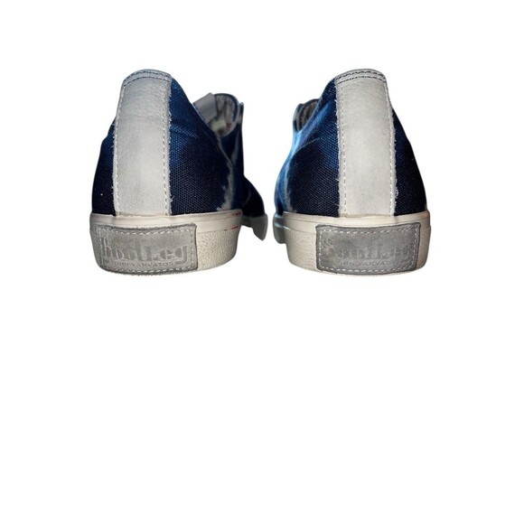 John Varvatos BootLeg Tie-Dye Slip-On Sneakers 11M Blue White No Laces - Picture 3 of 13